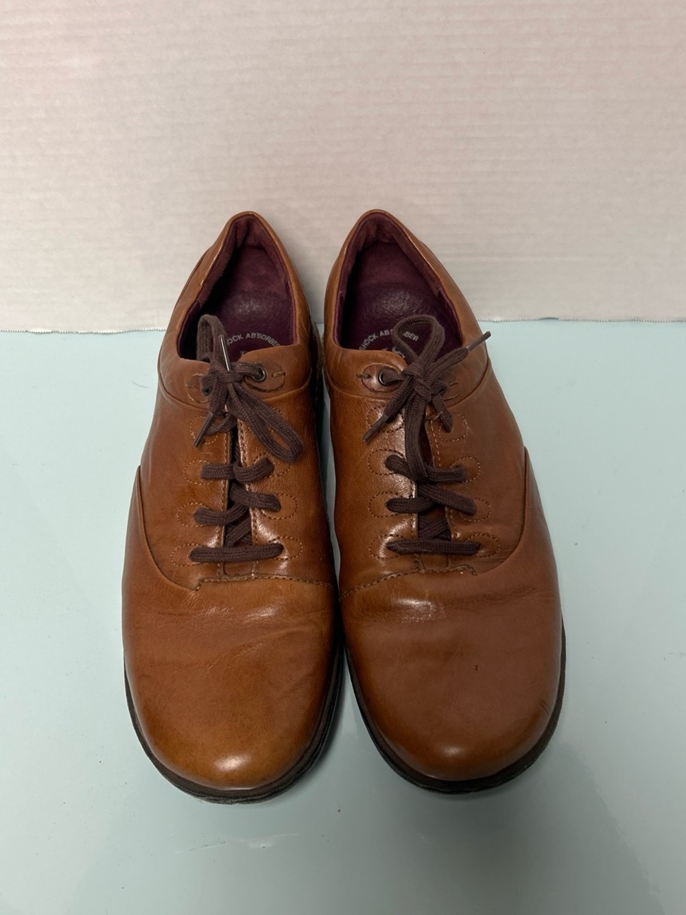 Josef Seibel Men's Tan Leather Lace-Up Oxfords